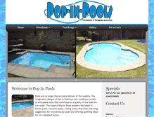 Tablet Screenshot of popinpools.co.za